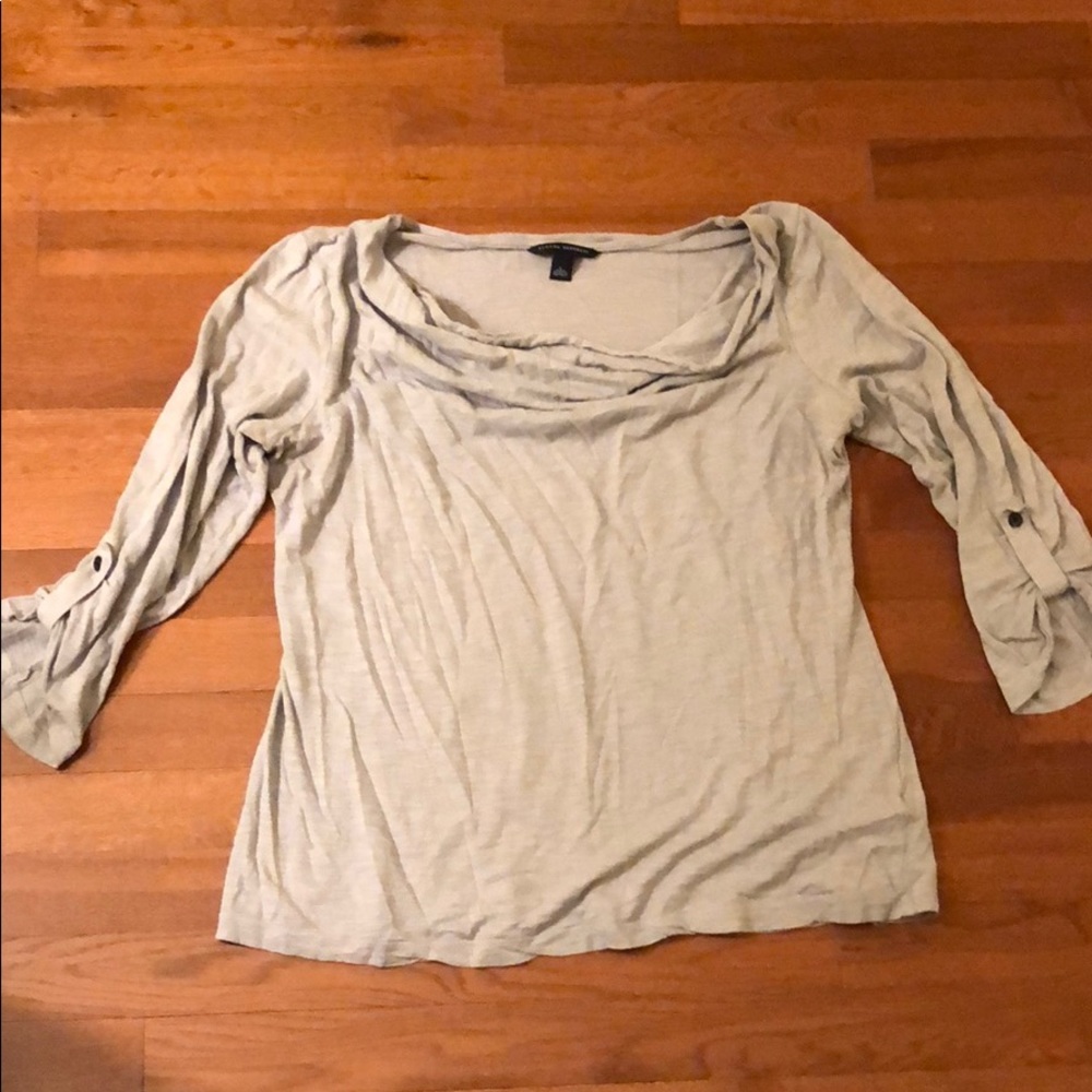 Banana Republic 3/4 Sleeve Drape Neck Top